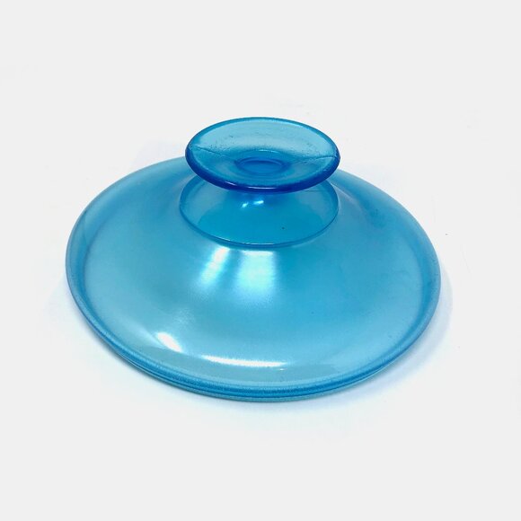 Blue Stretch Glass Compote - Picture 4 of 4